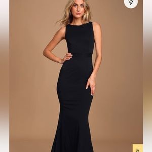 Forever in a Moment Black Lace Maxi dress only worn once !